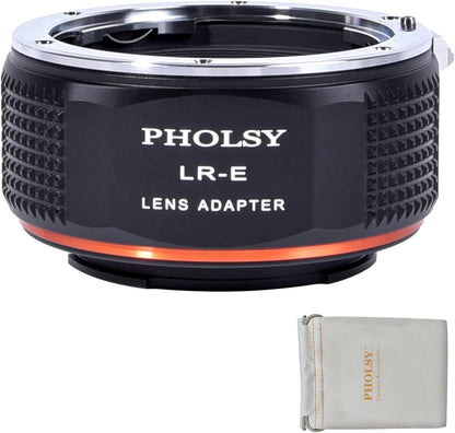 PHOLSY Leica R Lens to Camera Adapter for Sony E, a1, a9, a9-II, a7S III/II, a7R V/IV/III/II, a7 IV/III/II, a7, a7C, a6600 a6500 a6000 a3500, NEX 7/6 / 5T Series, QX1, ZV-E 10... ... ...