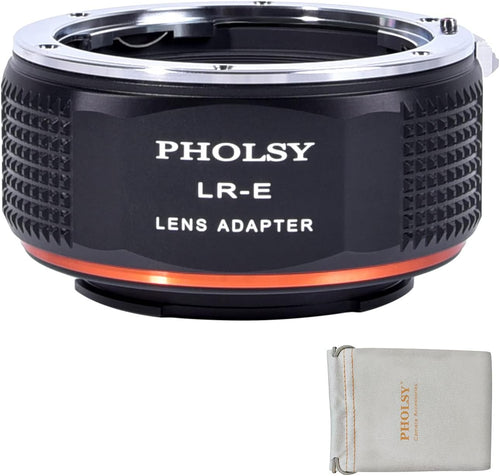 PHOLSY Leica R Lens to Camera Adapter for Sony E, a1, a9, a9-II, a7S III/II, a7R V/IV/III/II, a7 IV/III/II, a7, a7C, a6600 a6500 a6000 a3500, NEX 7/6 / 5T Series, QX1, ZV-E 10... ... ...