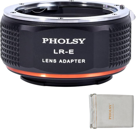PHOLSY Leica R Lens to Camera Adapter for Sony E, a1, a9, a9-II, a7S III/II, a7R V/IV/III/II, a7 IV/III/II, a7, a7C, a6600 a6500 a6000 a3500, NEX 7/6 / 5T Series, QX1, ZV-E 10... ... ...