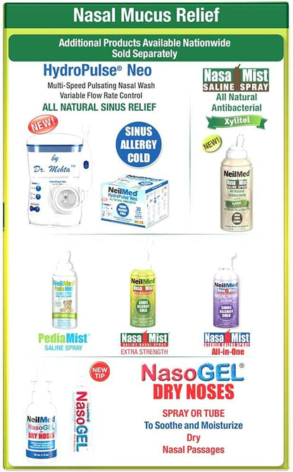NeilMed Sinus Rinse Extra Strength Hypertonic Kit with 30 Premixed Packets