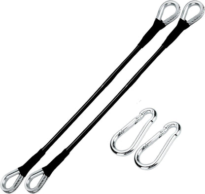 10" Extension Cables Compatible with Bowflex Home Gym | Perfect for Lat Pulldown, Tricep Extensions, and Leg Workouts | Heavy-Duty Cable Accessories for Enhanced Strength Training | 2 Pack