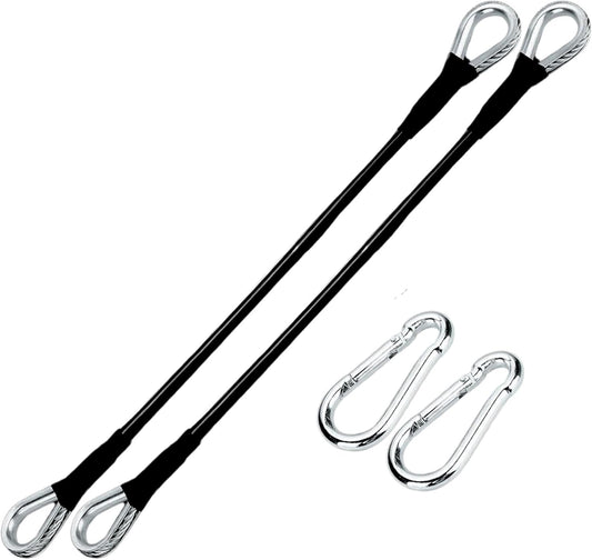 10" Extension Cables Compatible with Bowflex Home Gym | Perfect for Lat Pulldown, Tricep Extensions, and Leg Workouts | Heavy-Duty Cable Accessories for Enhanced Strength Training | 2 Pack