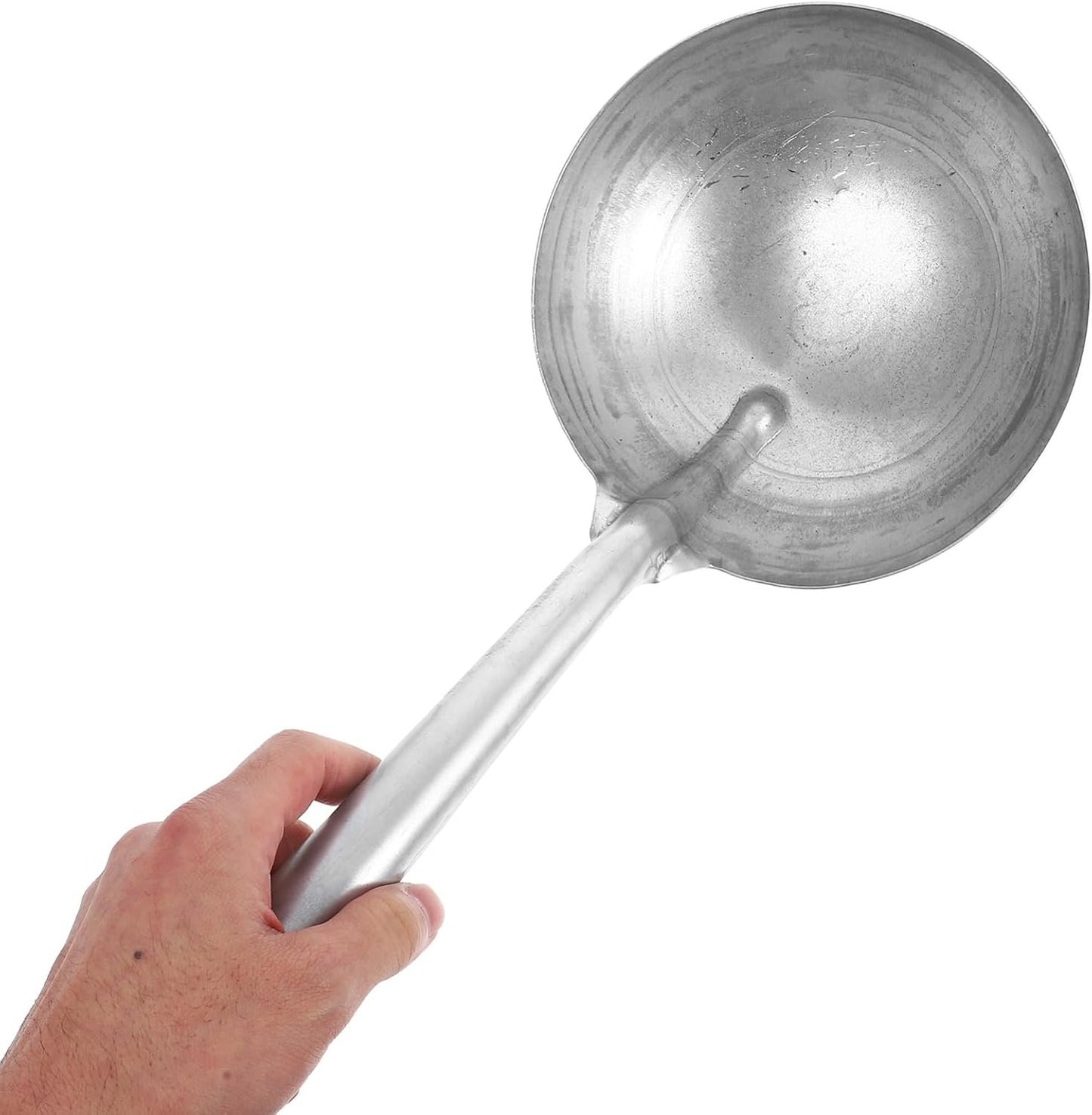 POPETPOP Sturdy Iron Farm Watering Spoon Multi-use Feeding Scoop for Garden Livestock
