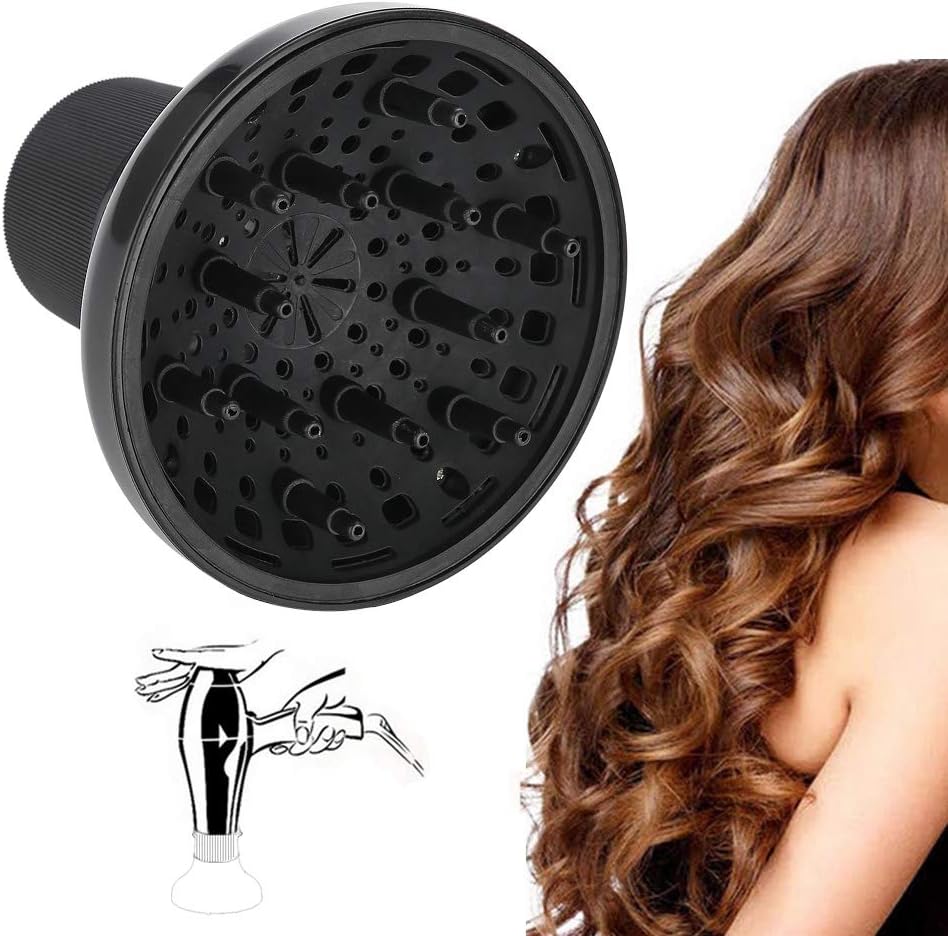 Diffuser Hairdryer, Hair Diffuser Attachment, Hair Dryer Hair Dryer Cover Diffuser Tool Curls Styling Accessory Hairdressing Hair Dryer Hand Shaped Attachment for Travel