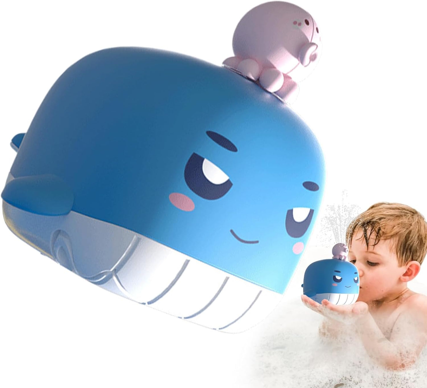 Mimoqk Whale Water Spray Toy, Electric Whale Bath Plaything, Fun Sprayer for , Easter Outdoor Play, Swimming, Friends & Family , Bathtub & Pool Toys, Summer Playtime