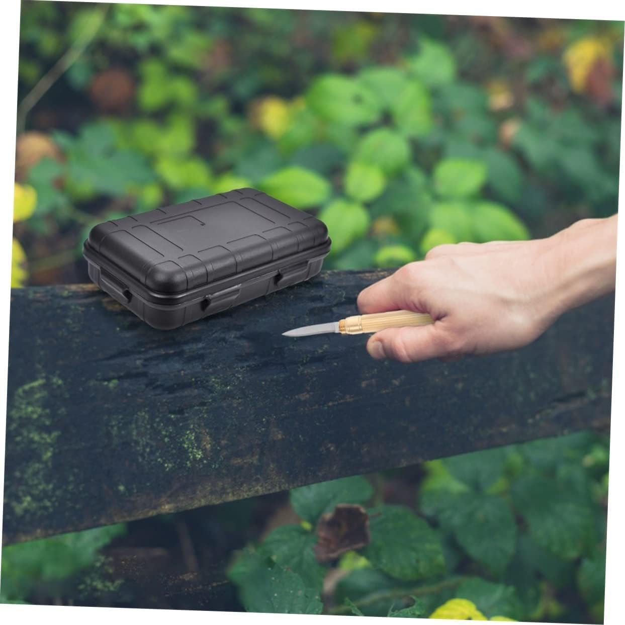 Tofficu Outdoor Survival Box Shockproof Multi Function Storage Case for Camping
