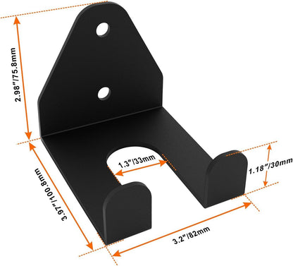 YZZHAJ Olympic Barbell Hanger, Heavy Duty Barbell Storage Rack, Vertical Barbell Mount Rack, Garage Gym Bar Wall Rack,Space Saving Commercial or Home Gym Accessory