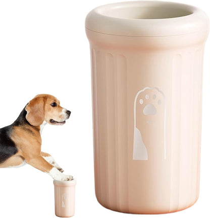 Dog Paw Cleaner,Pet Muddy Foot Cleaning Cup - Detachable Portable Pet Paw Washer with Soft Bristle for Daily Grooming, Post-Walk Cleaning, Camping & Travel