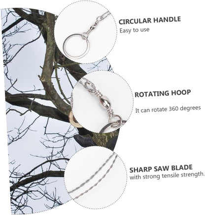 BIUDECO 1set Survival Wire Saws Compact and Lightweight Camping Gear for Outdoor Hiking and Hunting 4pcs