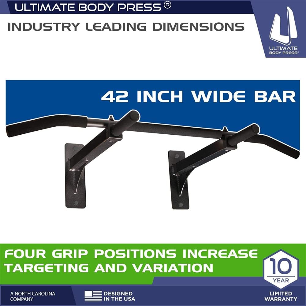 Ultimate Body Press Wall Mount Pull Up Bar