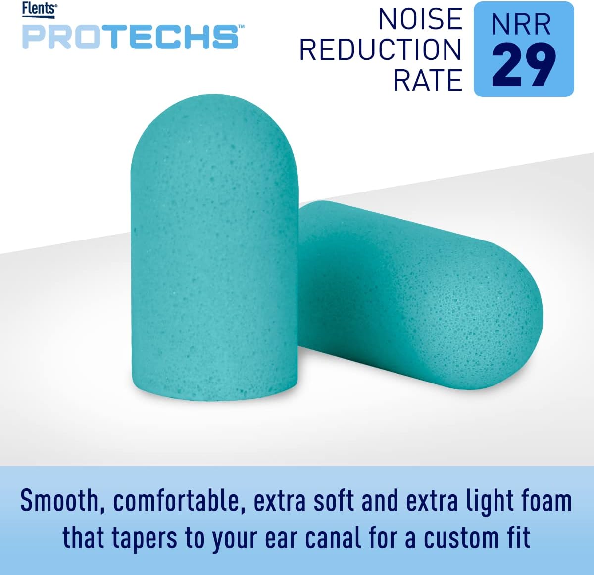 Flents Super Sleep Comfort Foam Ear Plugs/Earplugs | 10 Pair | Case Included | NRR 29 | Made in The USA