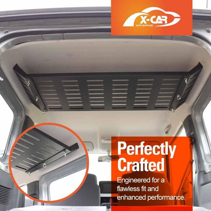 X-CAR Rear Rack Storage Celling Shelf for Suzuki Jimny 3-Door 2018-2025 Internal Trunk Expansion Durable Interior Bracket Luggage Organizer
