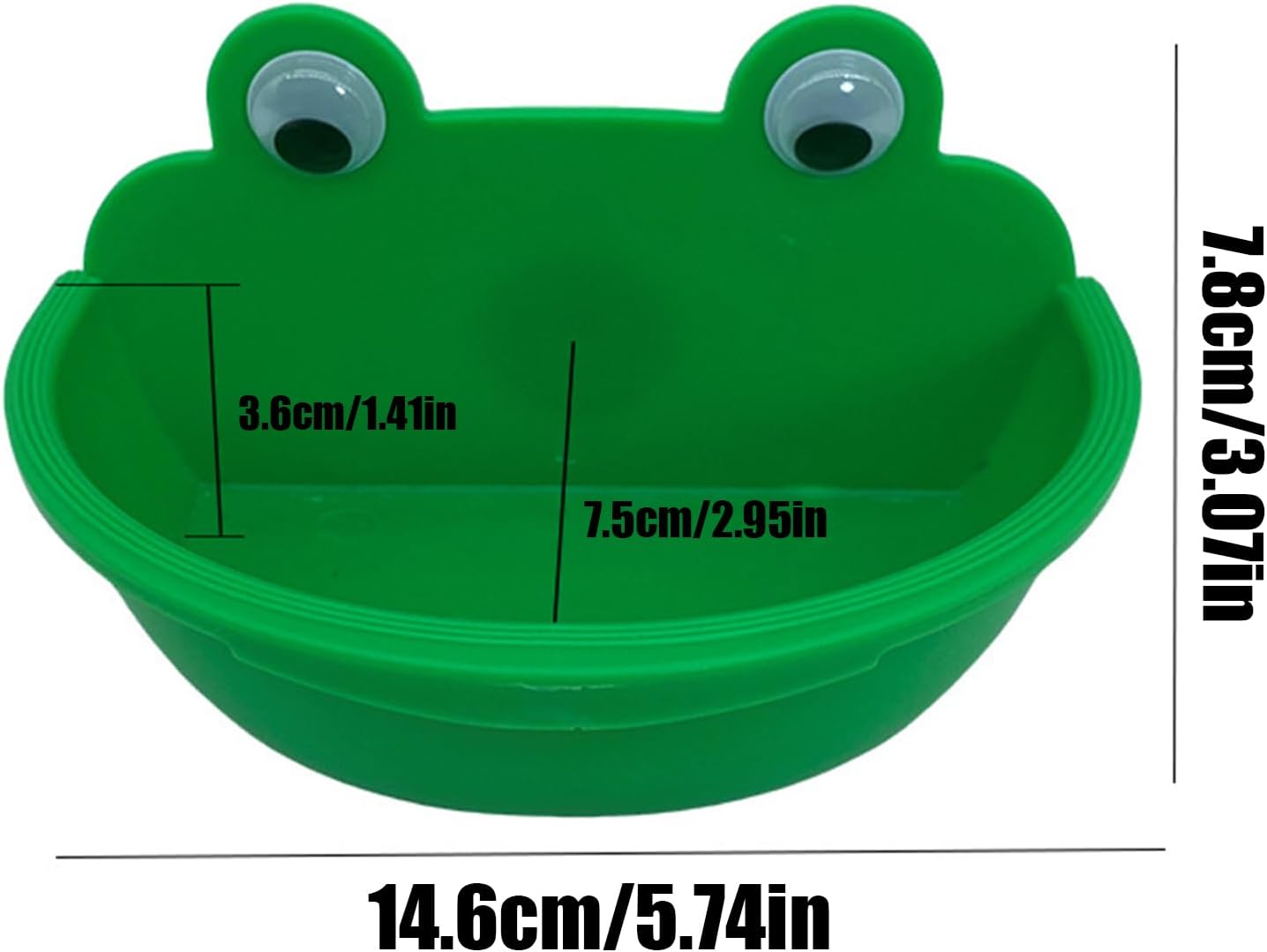 Bird Food Bowl, Parrot Watering Bowl, Splash-Proof Parrot Watering Feeding Dish for Macaw Lovebirds, Parakeet Bathing Container