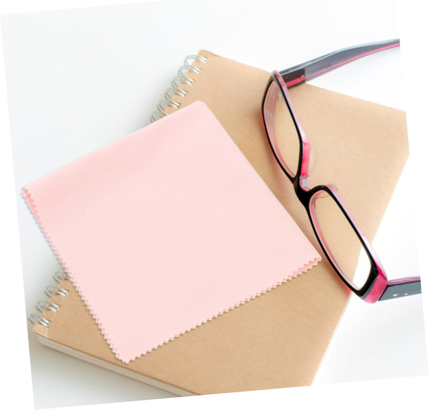Minkissy 2sets Double-sided Jewelry Cleaning Polishing Cloth Silverware Eyeglasses Soft Durable Essential for Cleaning 2pcs*2 Random Color