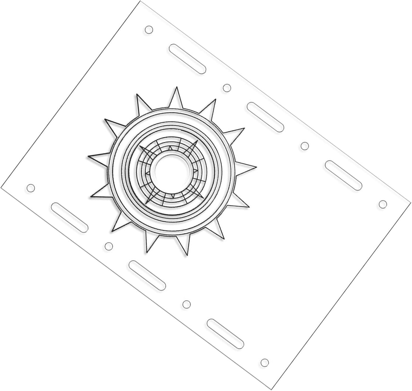 shjxi Camping Dining Set, Lightweight Camping Plates, Outdoor Dining Plates | Transparent Camping Table Top for Picnics, Barbecues, and Outdoor Dining, Ideal for Camping and Recreational Use
