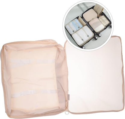 ANDRESLAD Travel Case Garment Packaging Bag Travel Toiletries Storage Bags Storage Bags Shoe Holder Oxford Cloth, dark khaki