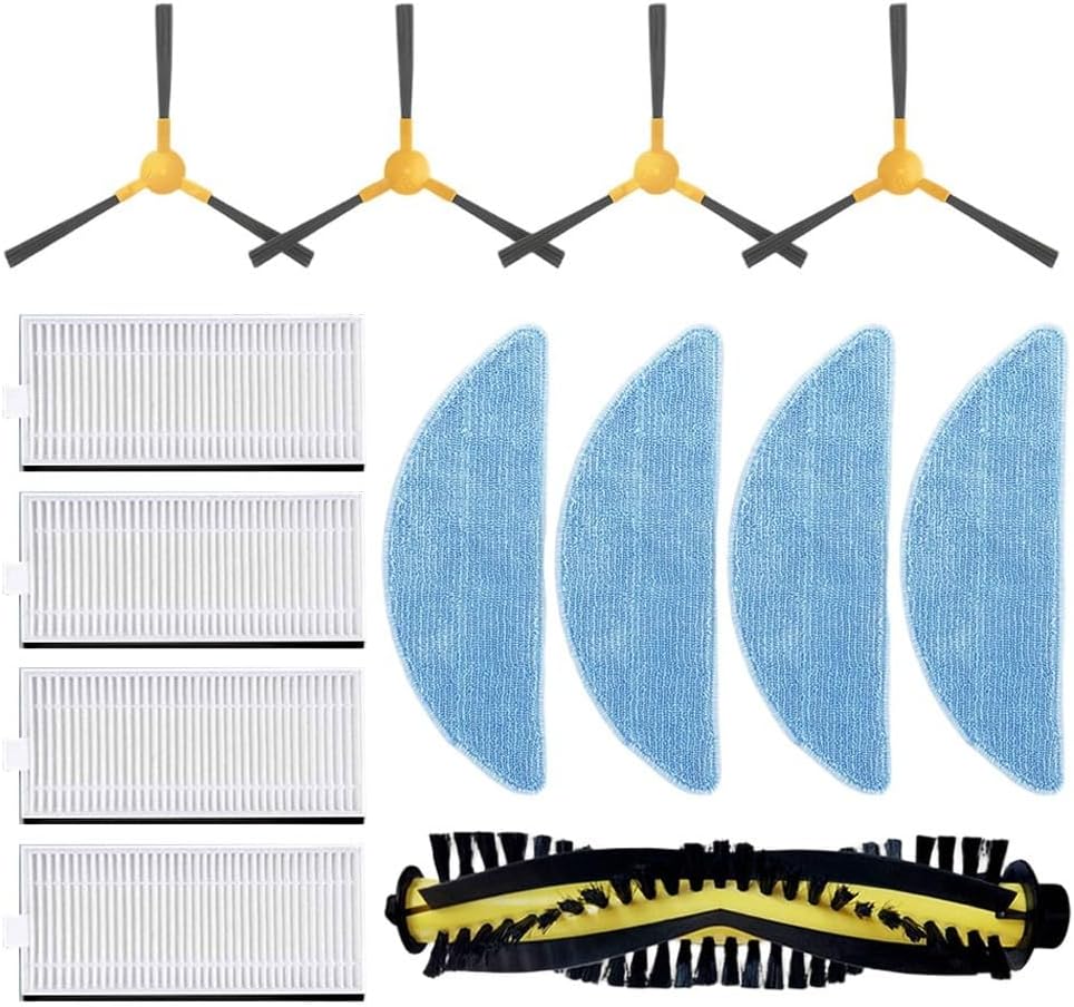 Essential Cleaning Tools Spazzola principale e spazzole laterali con filtri compatibili con modelli mamibot