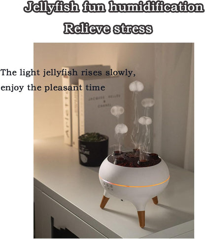 Jellyfuser Humidifier, Jellyfuser – The Dreamy Jellyfish Humidifier & Aroma Diffuser, With Remote, 7 Colors Led Lights, Ultra-Quiet, As Humidifiers, Essential Diffuser, Night Light