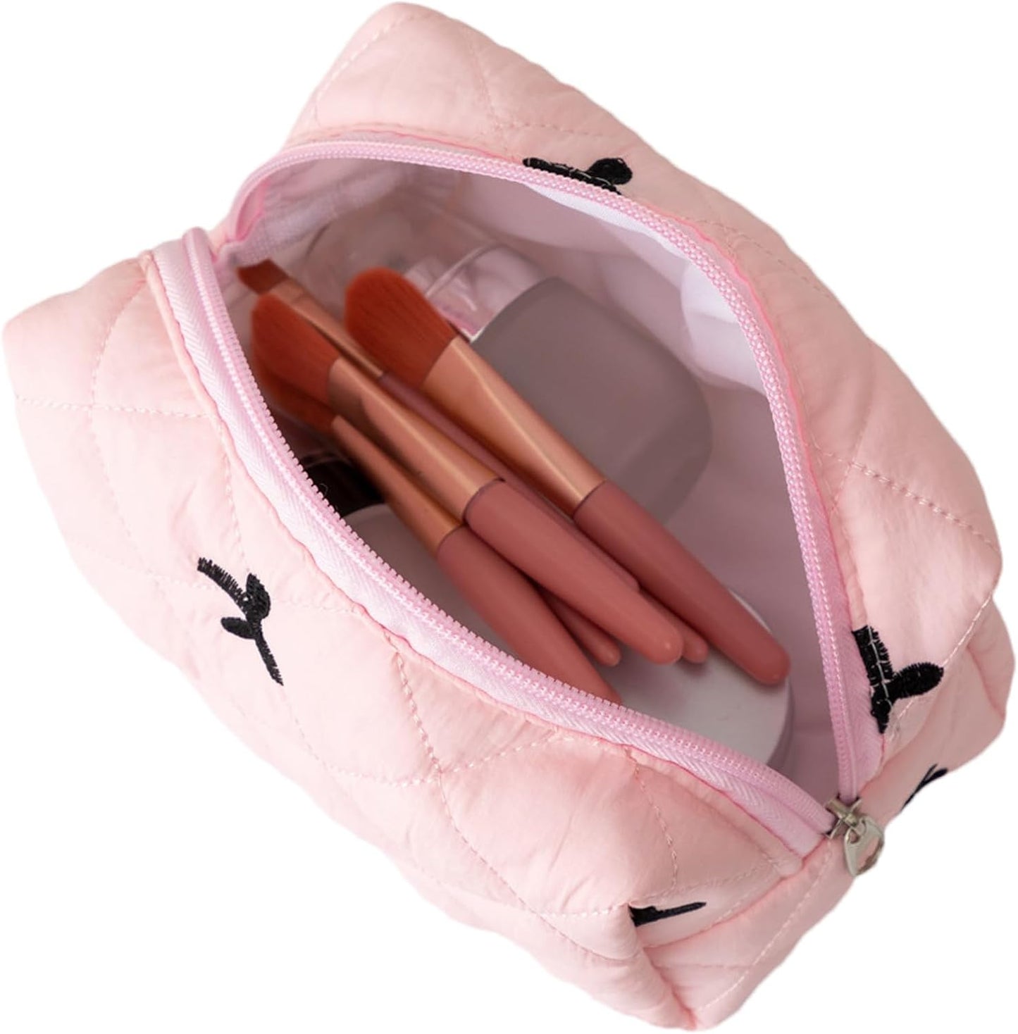 Aesthetic Pencil Purse, borsa da bagno e makeup Pouch, accessorio da viaggio, per donne e ragazze, ideale per organizzare cosmetici ed essenziali, 16 x 9 cm, rosa, Se référer au descriptif,