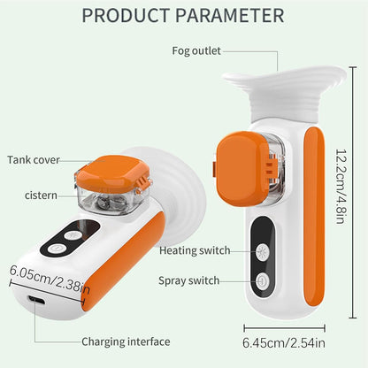 Eye Mist Sprayer, Portable Face Mister with Warm Compress, Handy Rechargeable Eye Steamer, Deep Hydration Skin-care Tool, Moisturizing Facial Sprayer, for Home & Travel