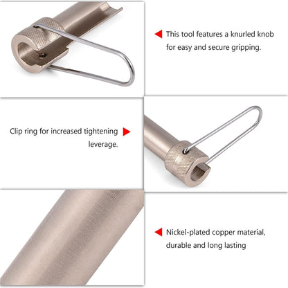Strumento di Rimozione Connettore F, Strumento Chiave di Rimozione CATV Security Shield Strumento di Rimozione Connettore F 58 Mm per Cavo Coassiale RG6 RG59 RG11