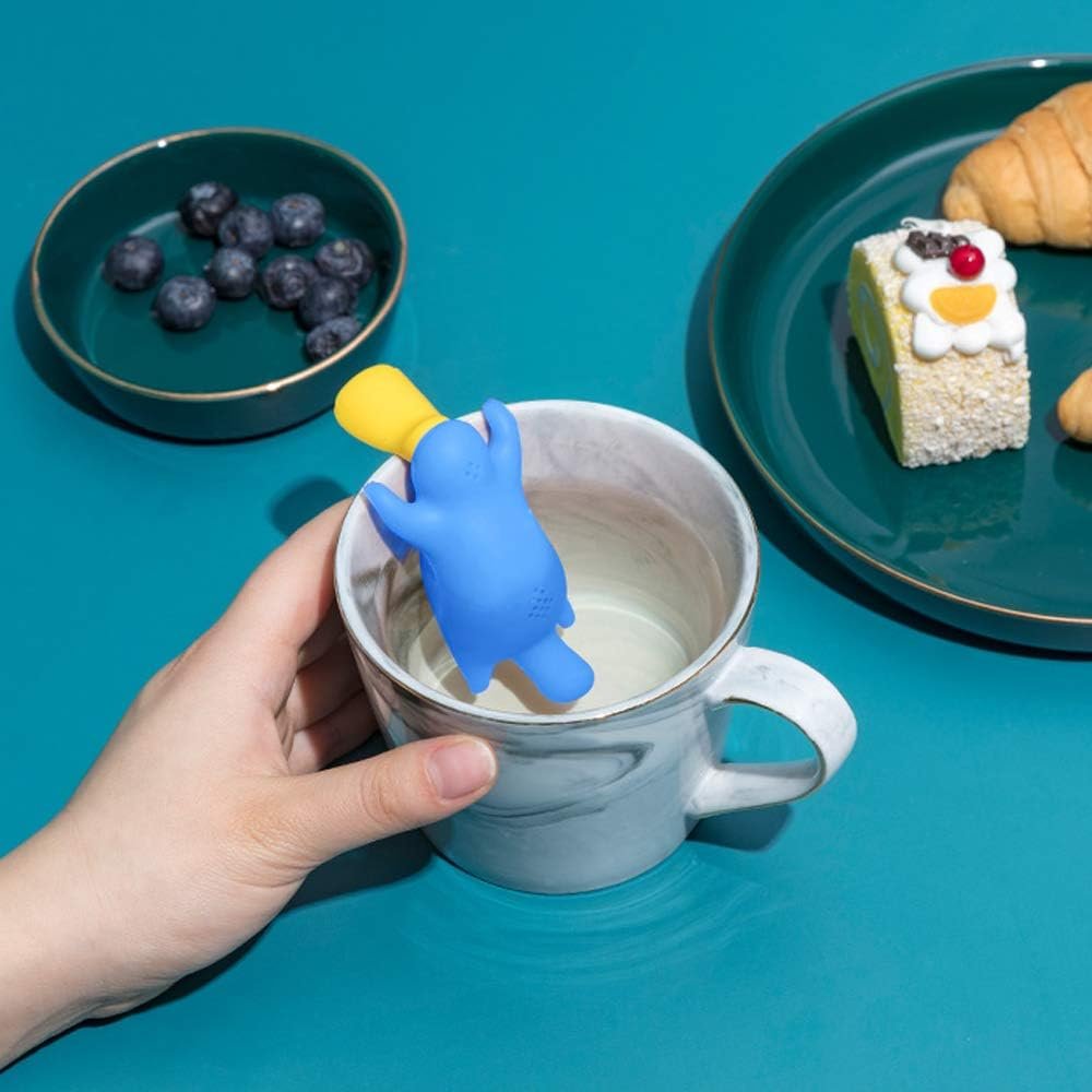 Silicone Tea Infuser Set for Loose Tea, Tomorotec Cute Animal Tea Strainer Duckbill (3 Pack)