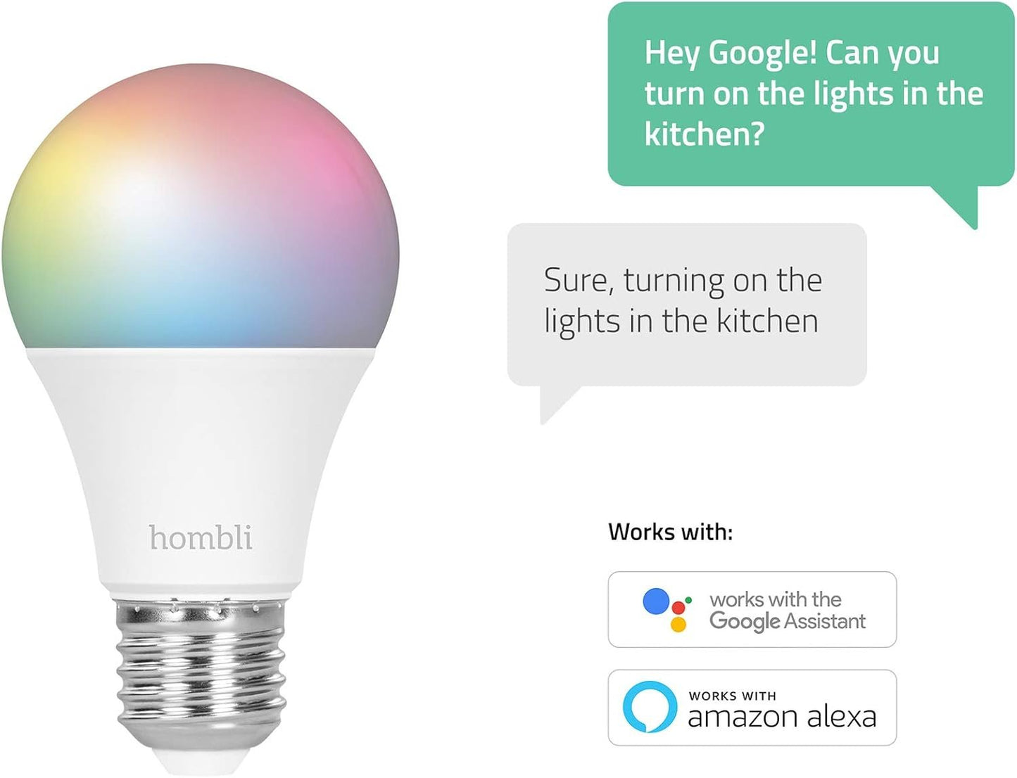 Hombli - E27 Smart Bulb - Color and Tunable White - Promo Pack