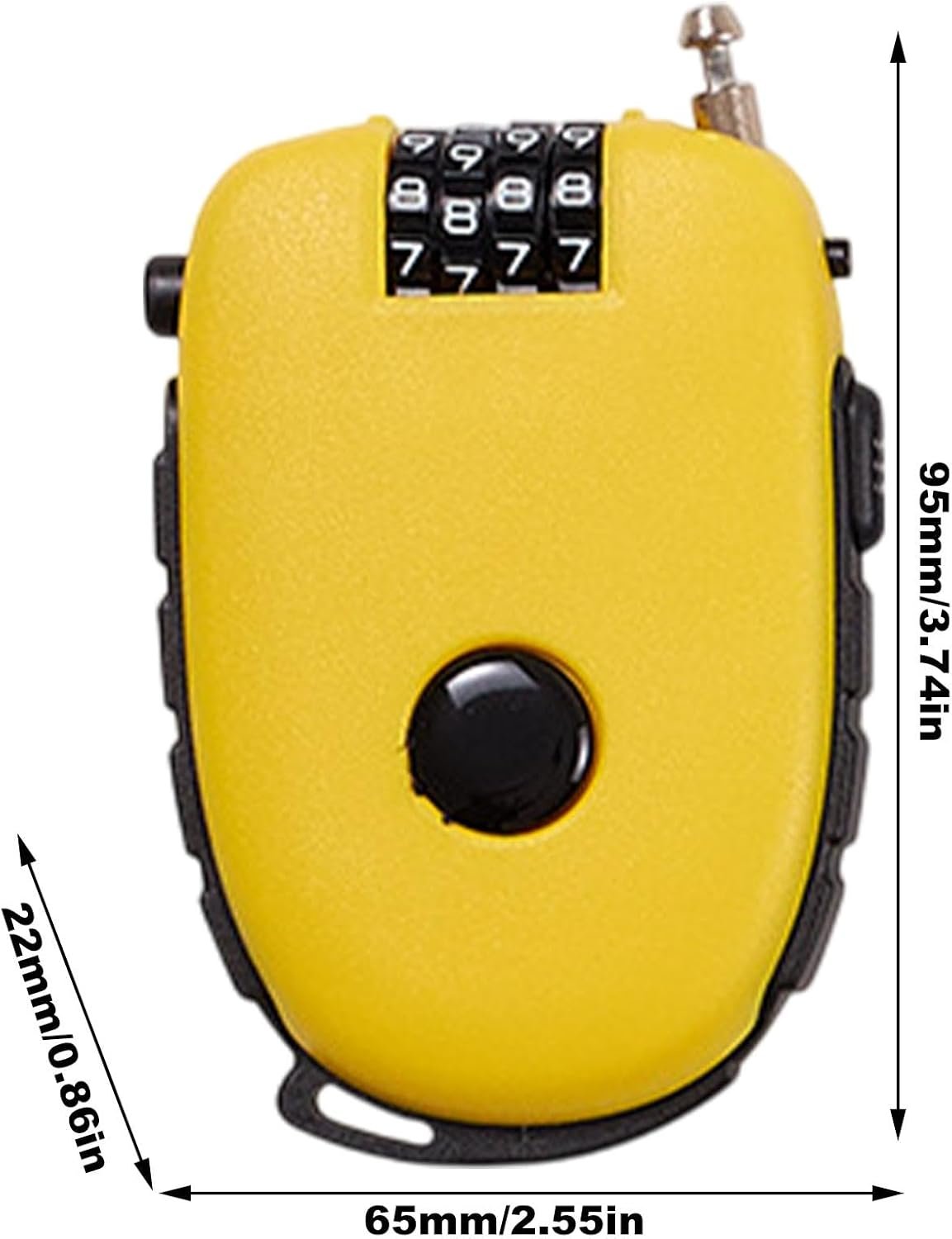 Luggage Cable Lock, Retractable 4-Digit Lock, Portable Wire Lock, School Locker Lock, Gym Locker Security, Combination Wire Lock, Suitcase Lock, Kayak Security Lock, Camera Lock, Helmet Lock, Luggage