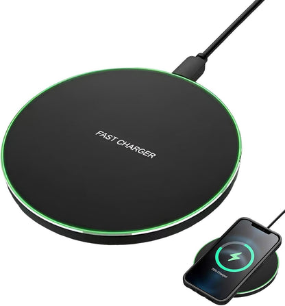 Wireless Charger - 15/30/50W Fast Wireless Charging Pad | Magnetiic Wireless Phone Charger | Mag-Safe Charger Pad | Fast Charger Pad Safe High-Speed Charging for Electronics with Light for Phones