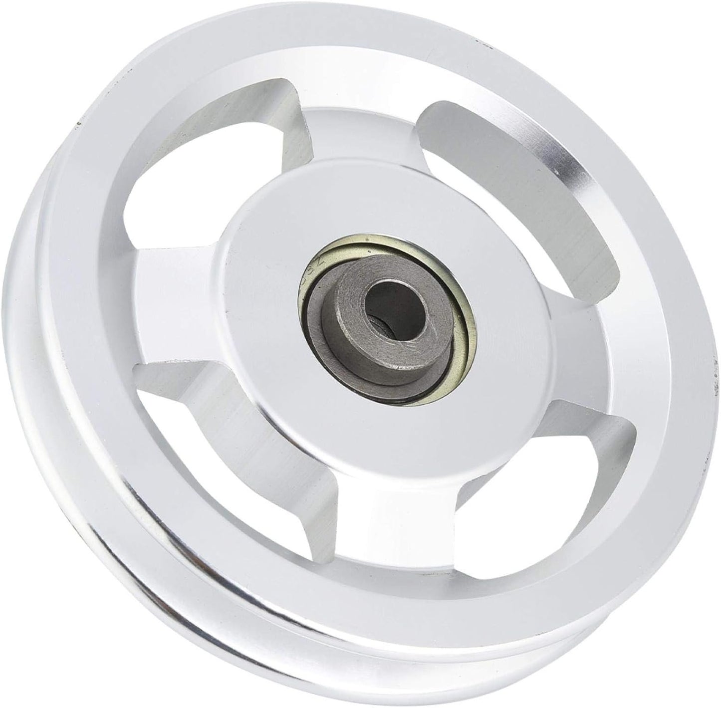 Bearing Pulley Wheel, Strength Training Pulley Home Gym Attachments Universal Fitness Equipment Replace Part Exercise Accessory Aluminium Alloy Replacement for Cable Machine Garage Door Diameter 115mm