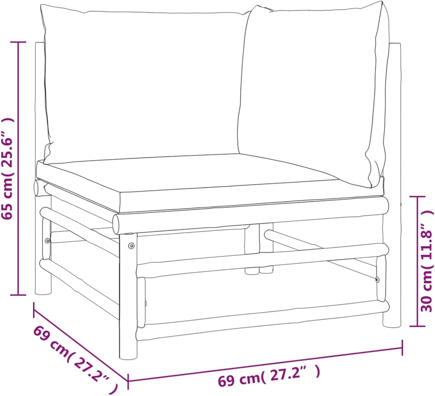 Homgoday Set Salotto da Giardino 12pz con Cuscini Verdi bambù, Lettini Prendisole, Divano Letto Mobili, Lettini da Giardino, Lettino da Piscina da Giardino per Esterno Piscina