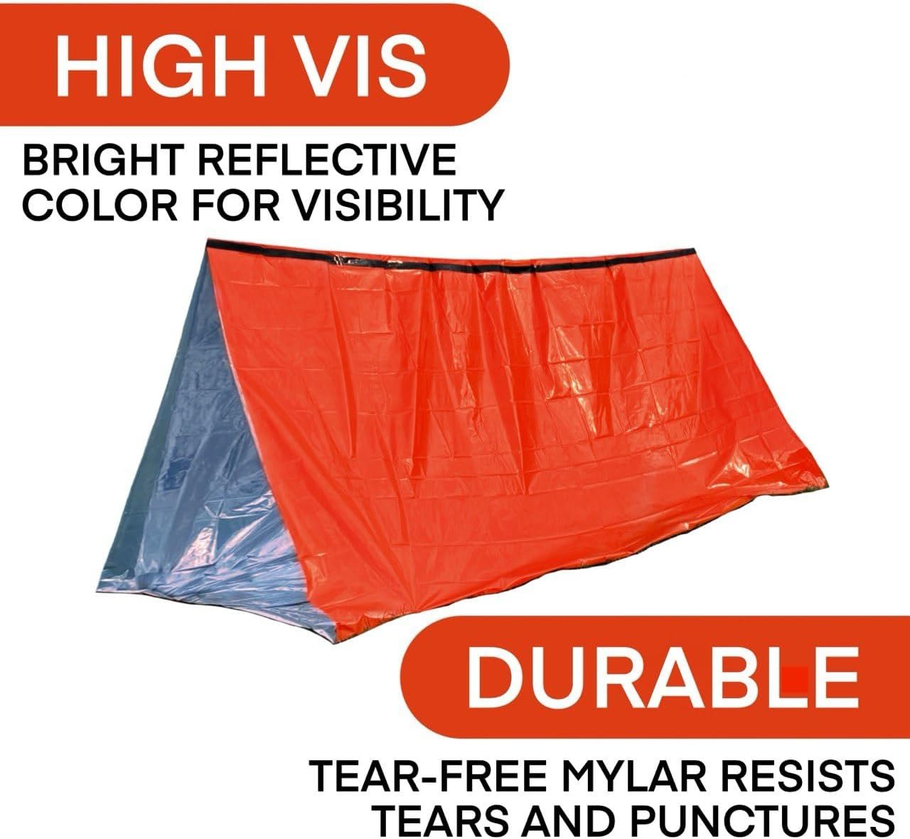 Soild Gears Outdoors Tent Emergency Survival Shelter – 1 Person Emergency Tent – Use As Survival Tent, Emergency Shelter, Tube Tent, Survival Tarp