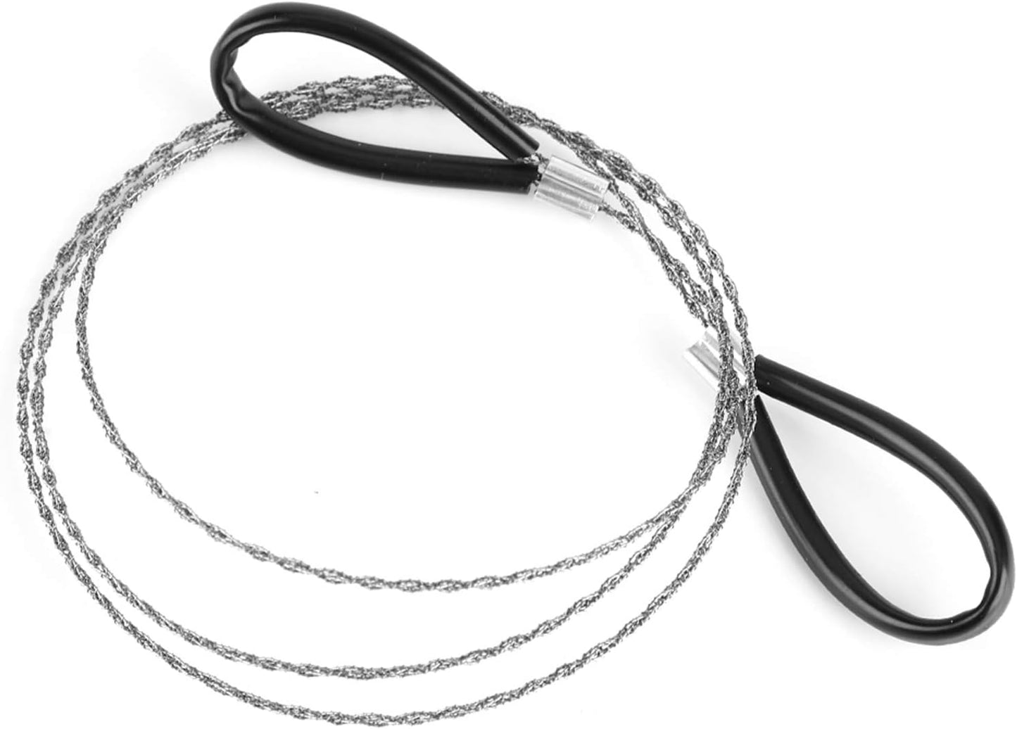 Pocket Chainsaw Wire Saw Emergency Wire 25.6 Inch Portable Hand Chainsaw Outdoor Survival Wire Steel Wire Saw Scroll for Emergency Travel Outdoor Camping Gear Wilderness Survival Chain Saw