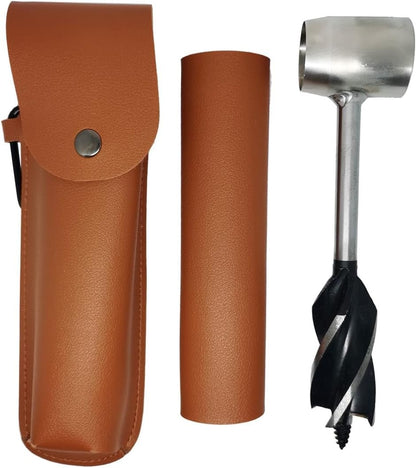 Necygoo Manual Auger Survival Tools Includes Hand Auger Wrench and Camping Tripod Board with Chain for Cookware Hanging Bushcraft Survival Settlers Tool