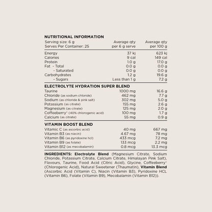 Switch Nutrition Hydrate 20 Sachets Kiwi Watermelon
