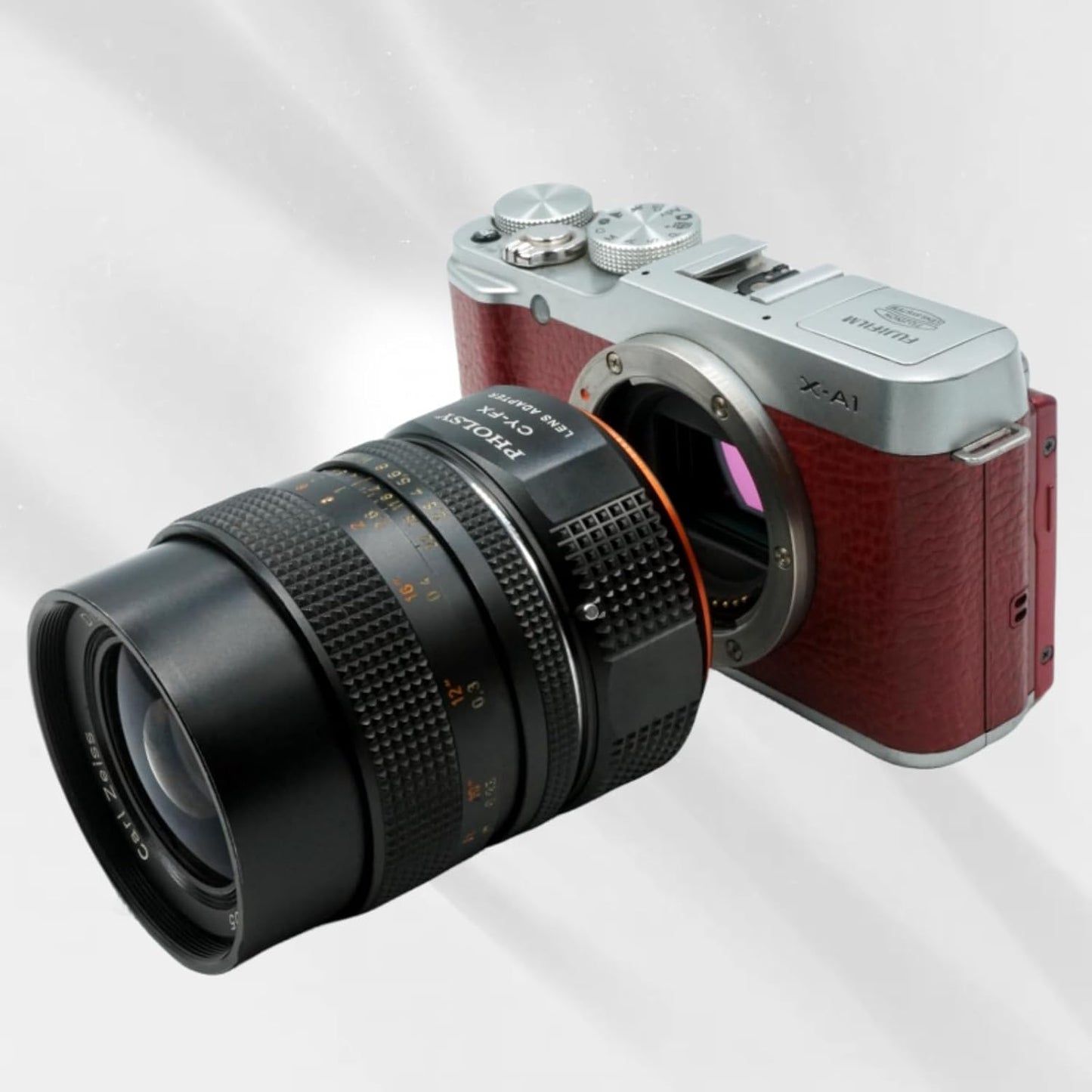 PHOLSY Adapter Ring Compatible with Contax/Yashica CY Mount Lenses to Fujifilm X Mount Camera Body for X-H2S, X-Pro3, X-T5, X-T4, X-T3, X-S20, X-S10, X-T30II, X-E4 etc. CY-FX