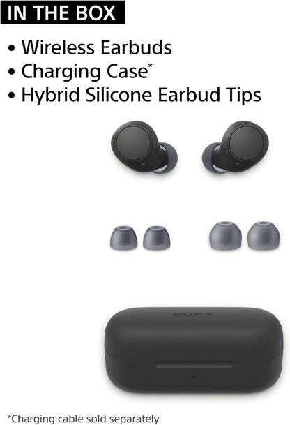Sony WF-C510 Truly Wireless in-Ear Bluetooth Earbud Headphones with up to 22-Hour Battery, Multipoint-Connection, Mic and IPX4 Water Resistance, Black - New