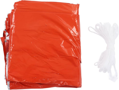 Outdoor Emergency Tent Multifunction Survival Blanket Tent Sleeping Bag Disposable Waterproof Tent with Nylon Rope for Camping Hiking