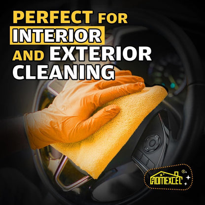 HOMEXCEL Premium Microfiber Towels for Car, High & Short Pile Micro Fiber Cleaning Cloth for Car Washing Drying & Auto Detailing, Lint Free, Scratch Free, Water Absorption, 16 x 16 Inch, 12 Pack