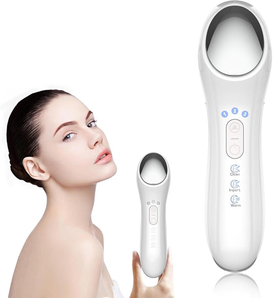 DOCOCO Facial Massager, Rechargeable Face Lift Device, Home Skin Care Tools with Microcurrent, Vibration, Hot Compress, Clean Pores, Moisturize and Firm Skin, Reduce Wrinkle, Fine Lines