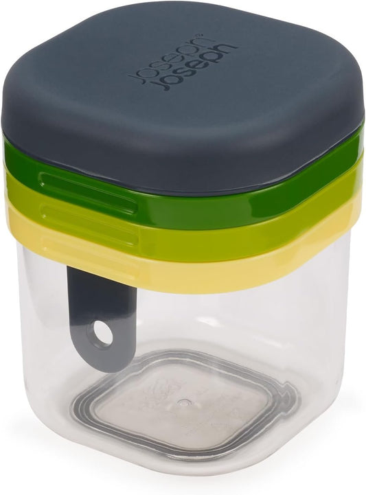 Joseph Joseph Multi-Prep Mini, 3-in-1 Compact Space Saving Vegetable Chopper & Dicer, Egg Slicer, 3 Stainless Steel Wire Cutters