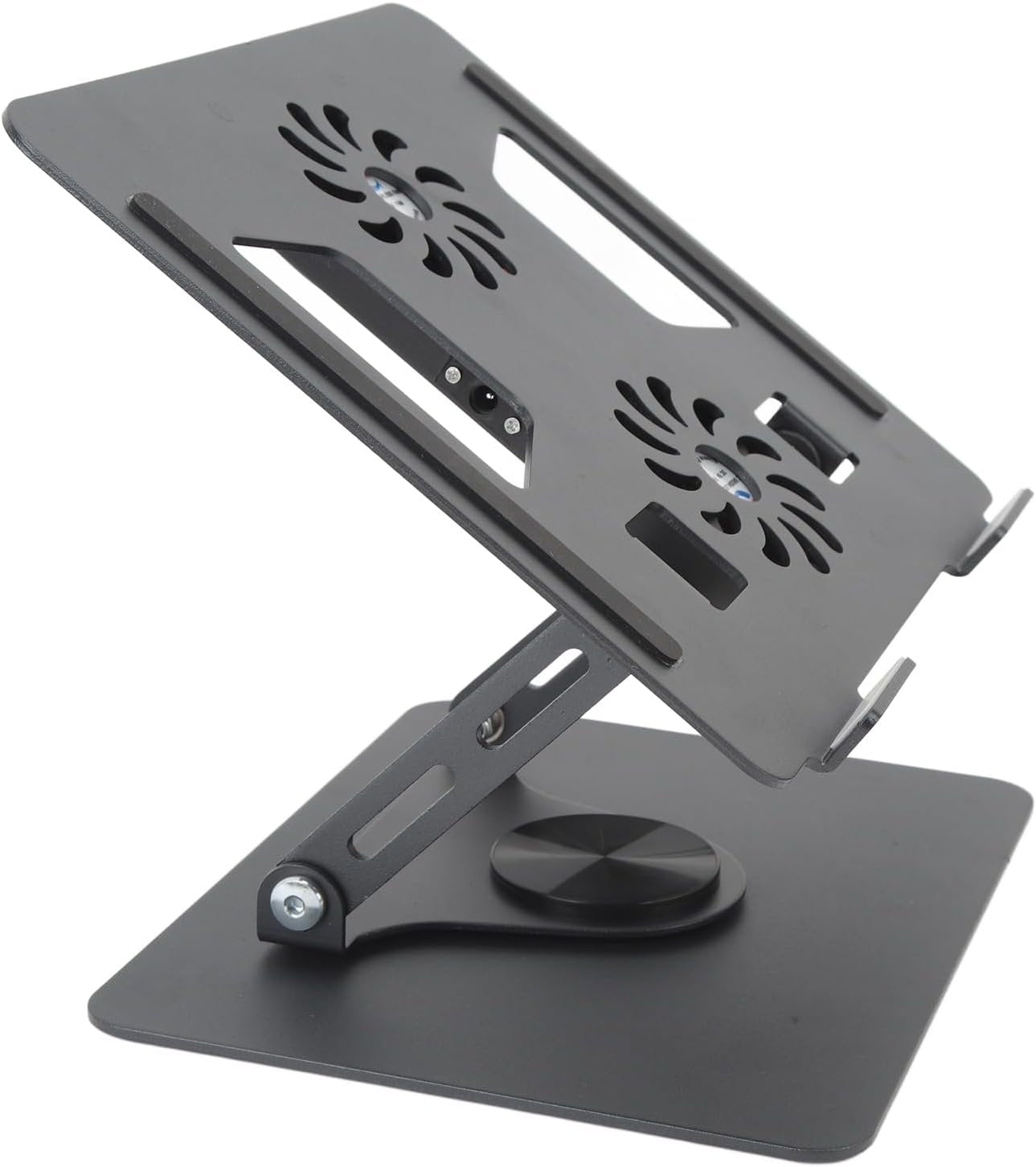 Laptop Stand, Notebook Riser Holder with Stepless Adjustable Cooling Fan Design, Ergonomic Rotatable Laptop Holder for Devices 11 to 17.3 Inches