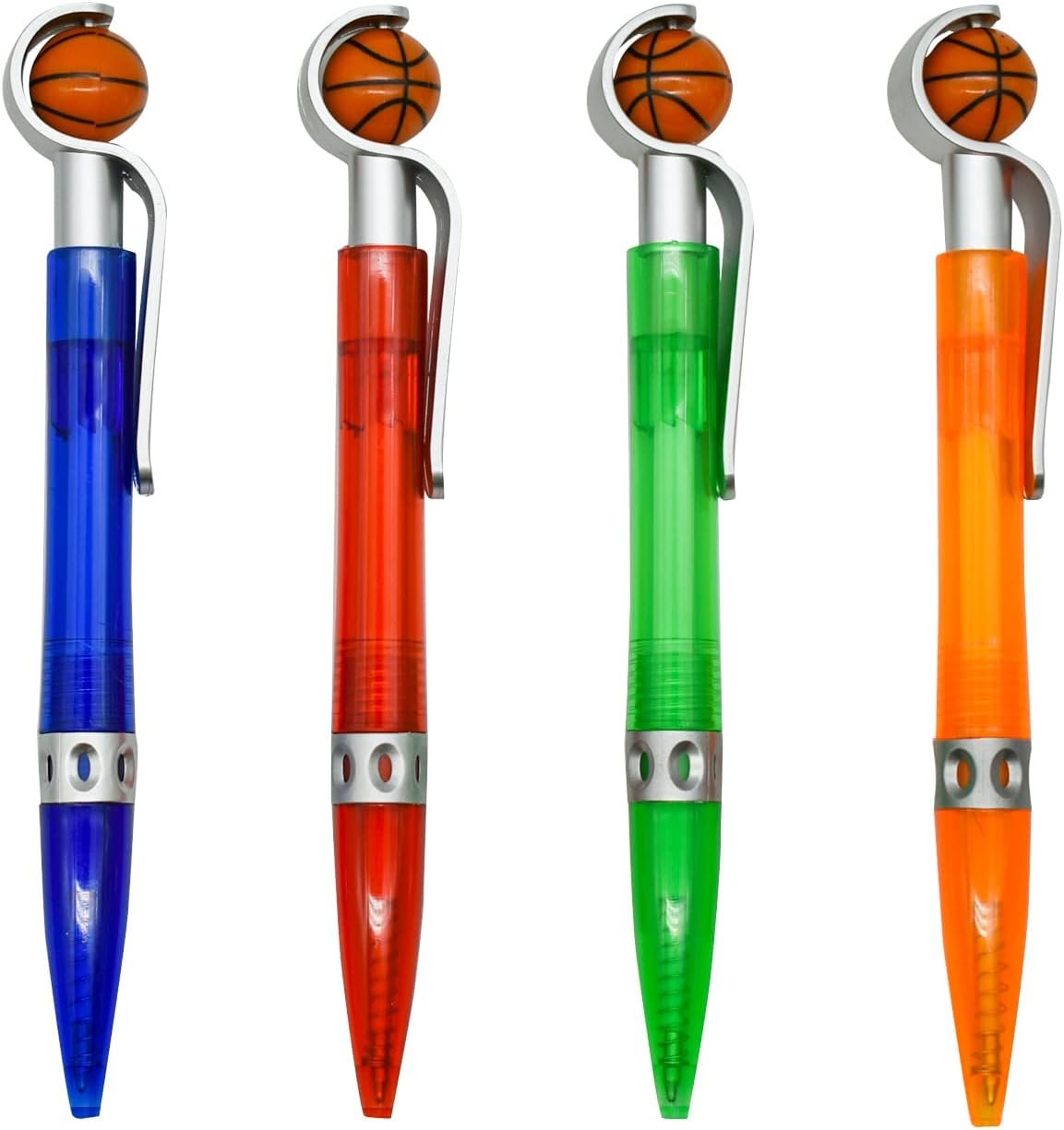 Lopenle 32PCS Novelty Basketball Pens Sports Ballpoint Pens Cool Sports Writing Pen For Stationery School Office Desk Decor Accessories