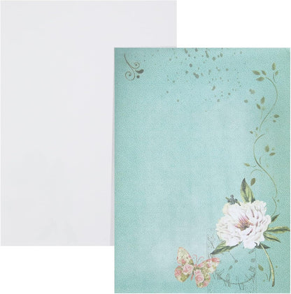 Floral Vintage Stationery Letter Paper and Envelopes Set (90 Pieces)