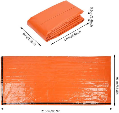 Gigicial Emergency Sleeping Bag, Lightweight Survival Sleeping Bags Waterproof Thermal Emergency Blanket, Emergency Survival Sleeping Bag for Hiking Camping Outdoor Adventure