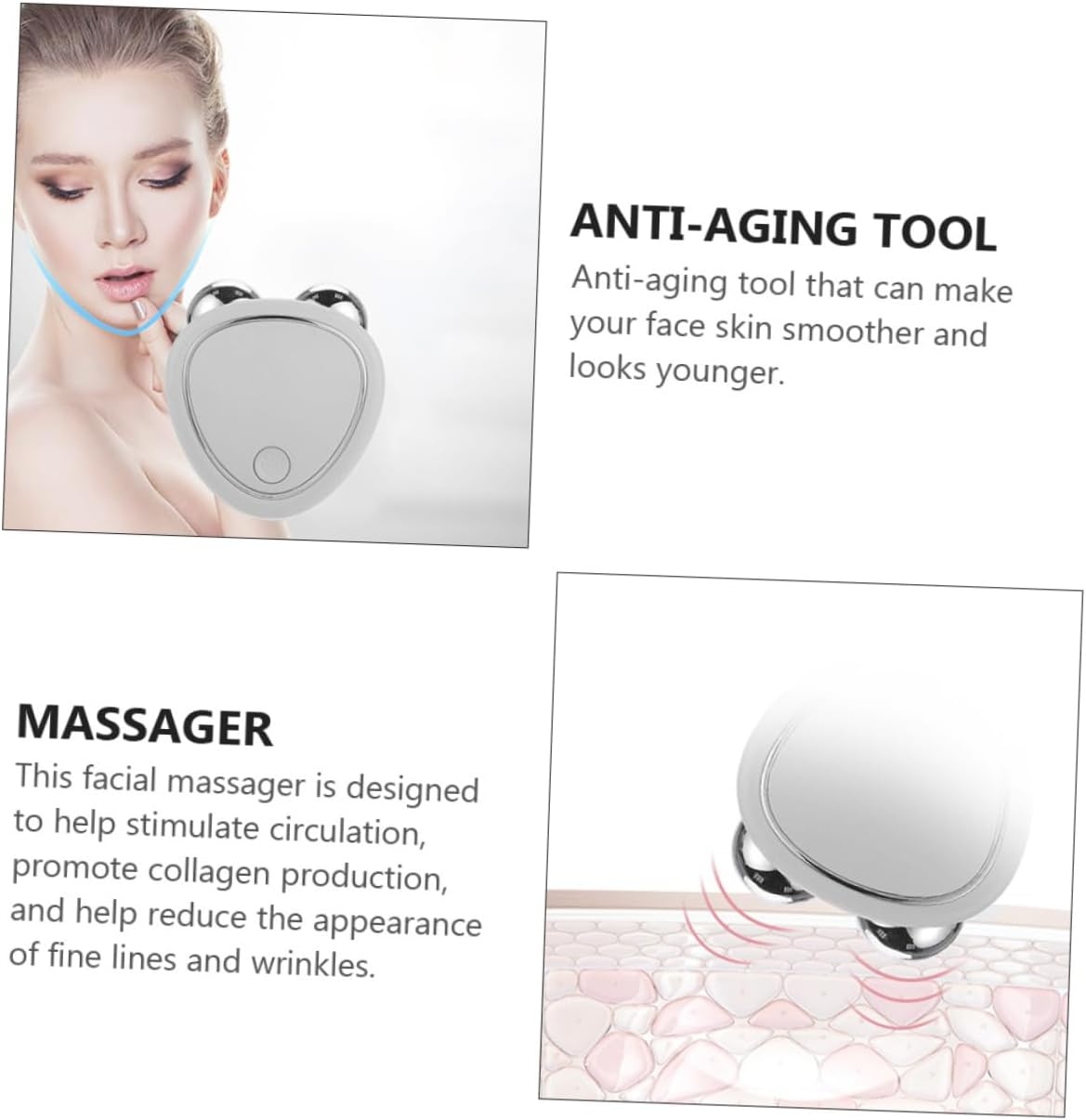 HONITANO Facial Massager Machine Skin Care Device for Tightening and Firming Facial Sculpting Tool for Relaxation and Aging for Daily Use and present Giving