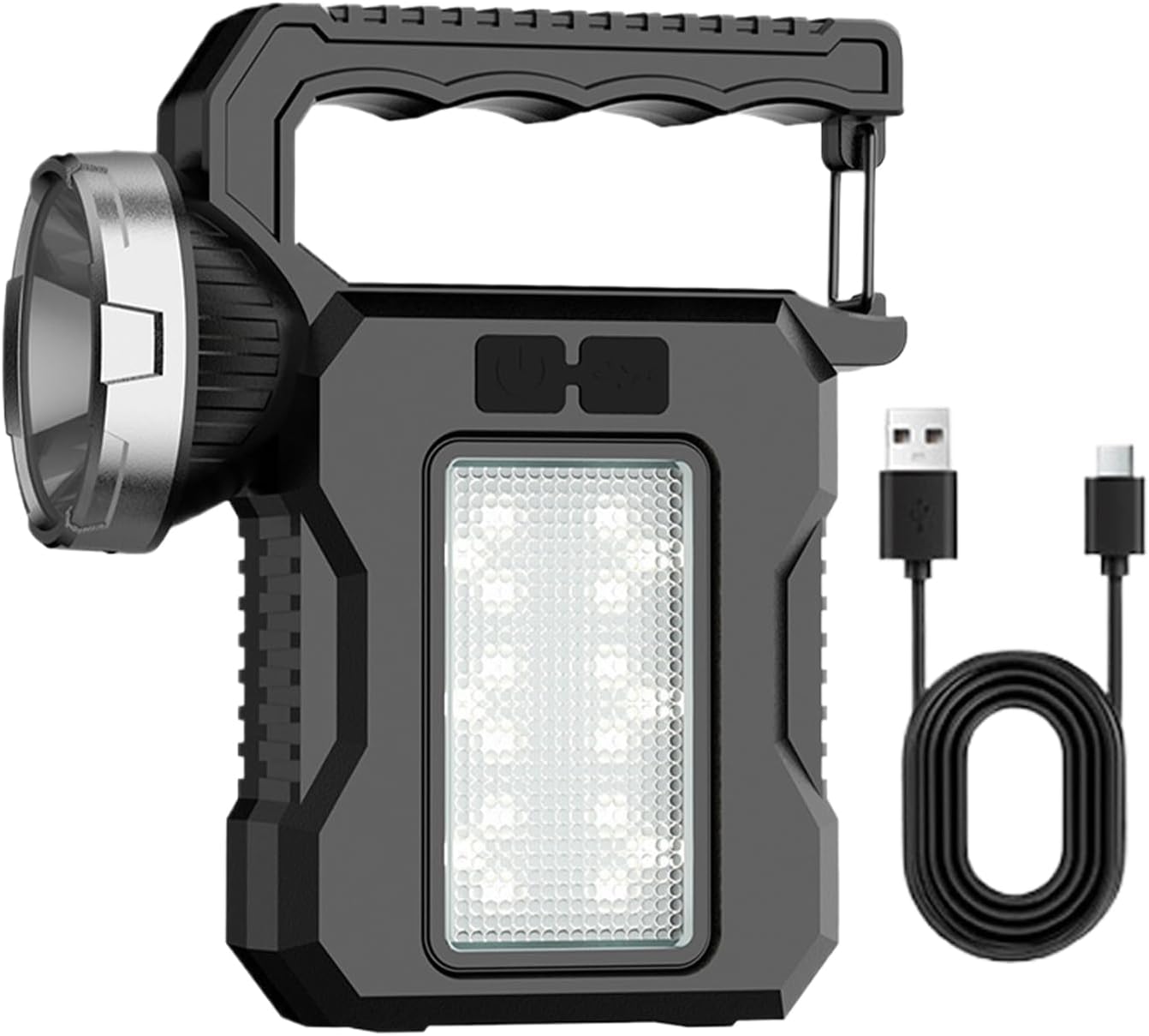 Iouyjiu Solar Outdoor Lamp, Waterproof Torch Light, Powerful Led Flashlight, Multipurpose Camping Gear for Hiking, Travel, Exploring, Adventure Sports and Entertainment-Camping