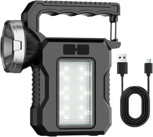 Iouyjiu Solar Outdoor Lamp, Waterproof Torch Light, Powerful Led Flashlight, Multipurpose Camping Gear for Hiking, Travel, Exploring, Adventure Sports and Entertainment-Camping