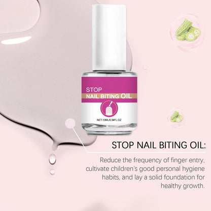 Stop Nail Biting Kids - Anti Nail Biting Nail Oil - Nail Care No Bite Nail Polish, Nail Biter Stopper, Safe & Effective Solution, Stop Biting Nails for Kids