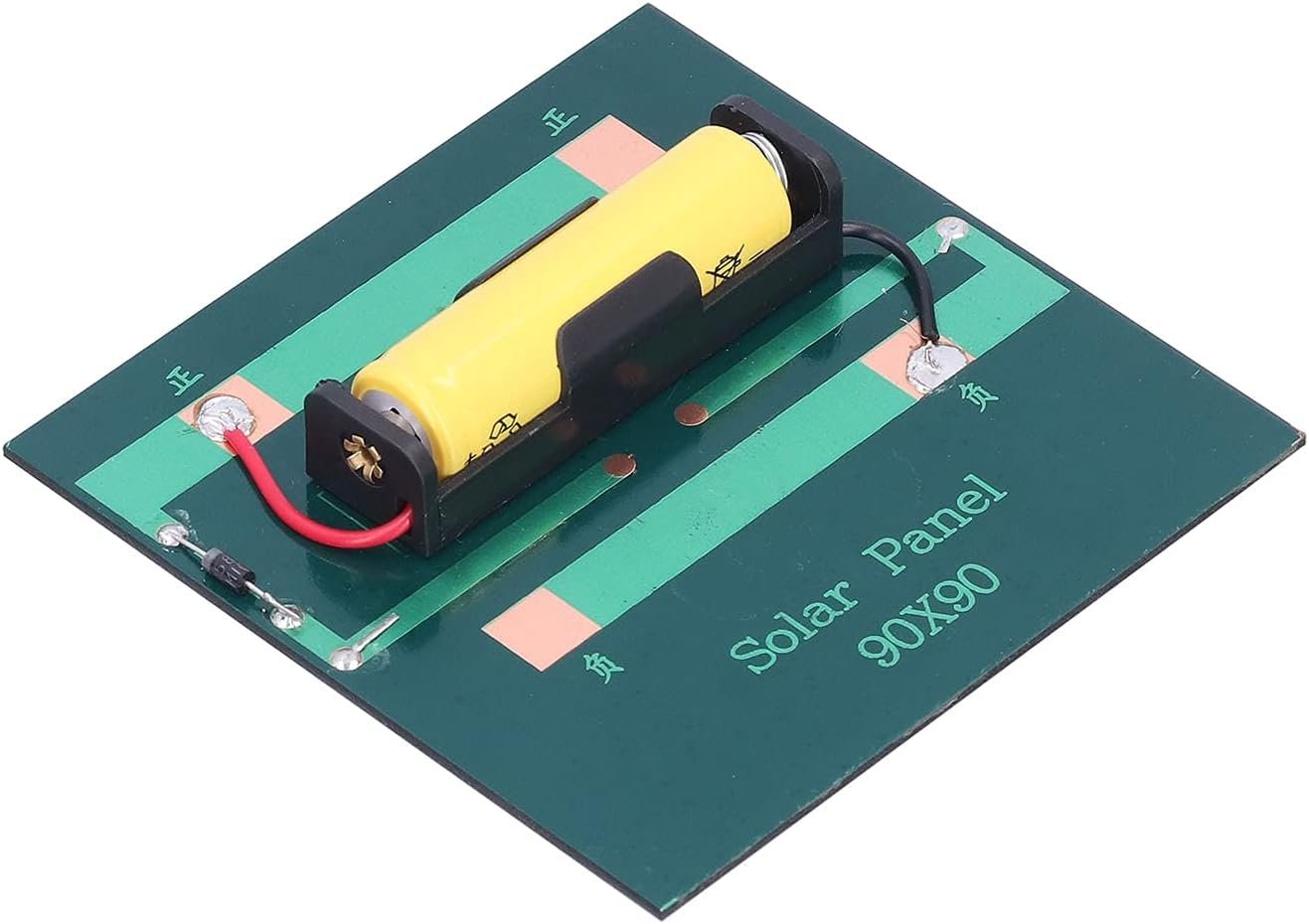 Solar Panel Charger, Solar Charging Board Cell Charging Board 1W DC2V for 1.2V AA Batteries Power Supply for Outdoor Use